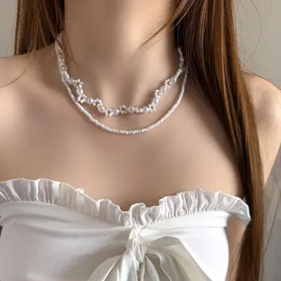 Tassel Chain Necklace Women's Minimalist Design - 12