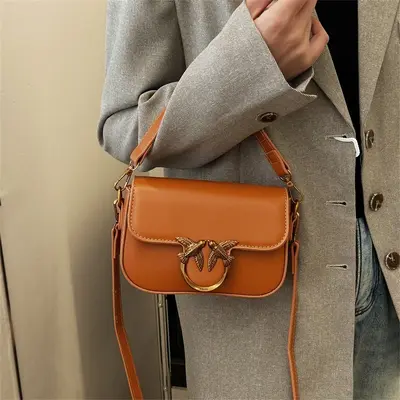 Women's Small Square Crossbody Handbag with Shoulder Strap - 3