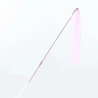 Long-Pole Cat Teaser Wand with Bells and Feathers, Chew-Resistant - 11