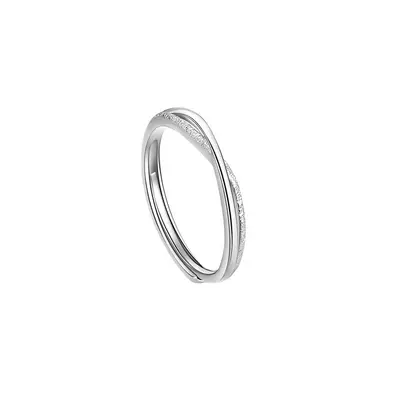 Silver Ring Women Niche Design Simple Band Lightweight Luxury 2026 New Style Trendy Premium Sense Index Finger Ring Fashion Personality Single Ring