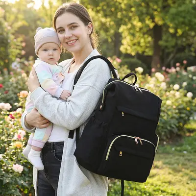 Großer leichter Mommy-Bag-Rucksack