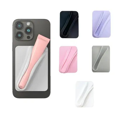 Silicone Phone Case with Lipstick Holder, Soft Protective Cover