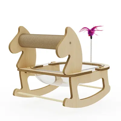 Space Capsule Cat Bed All-Season Acrylic Solid Wood Cradle Ice Nest Cat Toy Cat Bed Integrated Pet Supplies