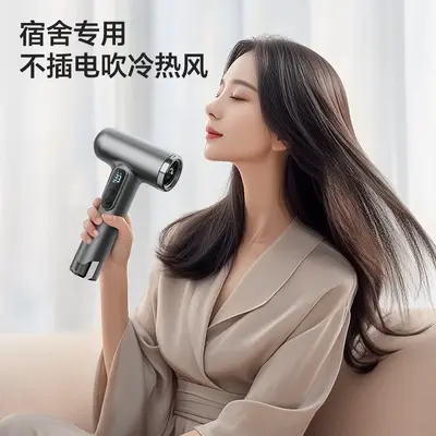 Cordless Hair Dryer, Quiet, Negative Ion, Mini Travel Size