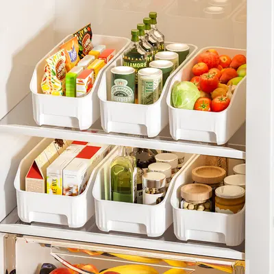 Kitchen Cabinet Storage Basket with Grid Pattern - 4