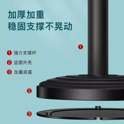 手机直播摄影支架录视频懒人追剧通用加重底座可伸缩桌面圆盘支架 - 4