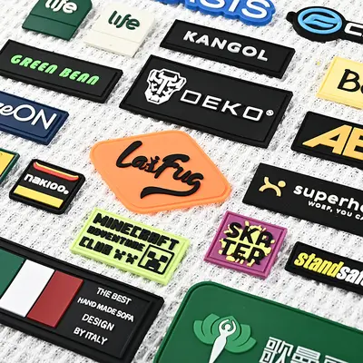 PVC Drop-Shaped Rubber Labels for Luggage and Shoes - 7