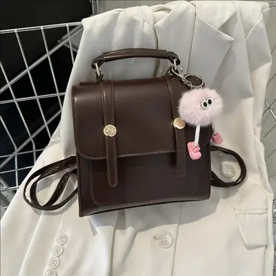 Kadın preppy tarzı sırt çantası, günlük, küçük