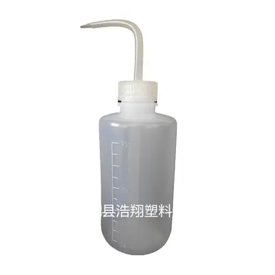 Plastic washing bottle 250-1000 ml, curved nozzle squeeze bottle, transparent - 6