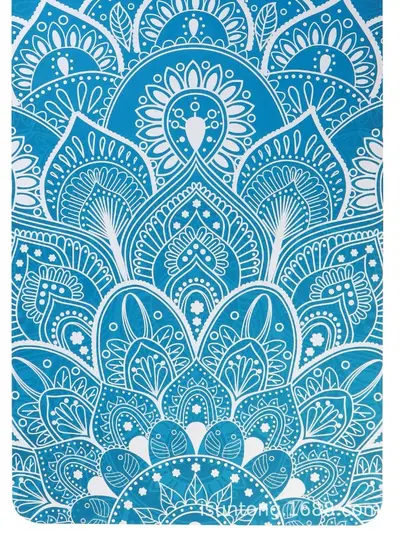 Süet baskılı katlanabilir yoga matı, darbe emici