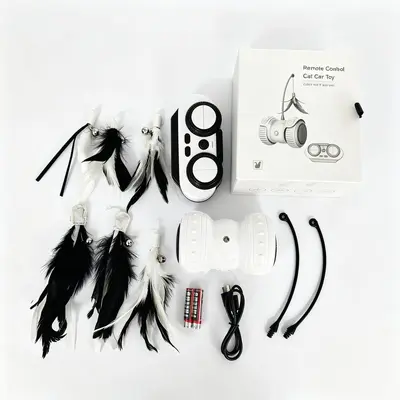 Remote Control Electric Cat Toy, Smart Balance Car, Feather - 6