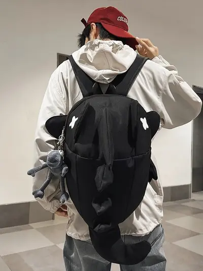 Creative Dinosaur Shark Monster Backpack, Cartoon School Bag - 5