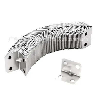 Thickened Stainless Steel 90 Degree Corner Bracket, L-Shape Shelf Support