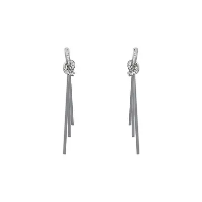 Kadın püsküllü uzun küpeler, elegant tasarım - 6