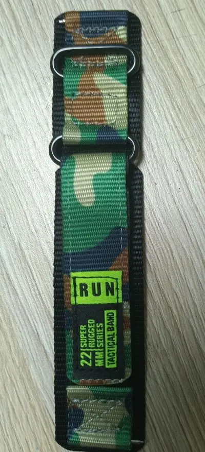 Nylon Woven Hook-and-Loop Strap for Garmin 22 mm, Huawei GT and Samsung - 13