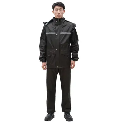 Thickened split-type raincoat and pants set