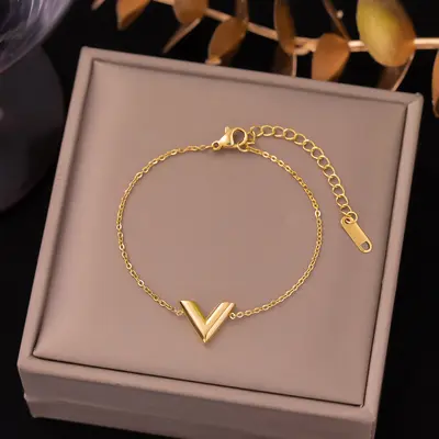 Langlebiges neues Titanstahl-Armband für Damen im europäischen und amerikanischen Stil, vielseitige ins-Mode-Handschmuck, modische Handschmuck für Mädchen, hochwertig - 13