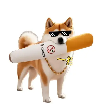 Plush Squeaky Cigarette Dog Toy for Puppies, Chew Toy - 5