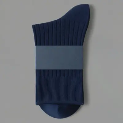 Feuchtigkeitsabsorbierende und geruchshemmende reine Baumwoll-Business-Socken, mittellange Herrensocken in Weiß und Schwarz, reine Farben, Xinjiang-Baumwolle, Herbst und Winter, verdickt, doppelt vernäht, 100% Baumwolle - 11