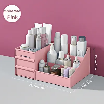 Schreibtisch-Aufbewahrungsbox Kosmetik-Aufbewahrungsbox Frisiertisch-Regal (FBA-kompatibel) Schlafsaal-Hautpflege-Organizer - 13