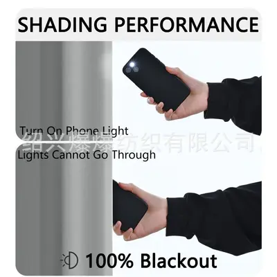 Full Blackout Curtains, Heat-Insulating, Sun-Blocking