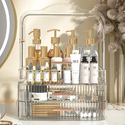 Cosmetic Storage Box with Drawers Large Capacity Organizer - 7
