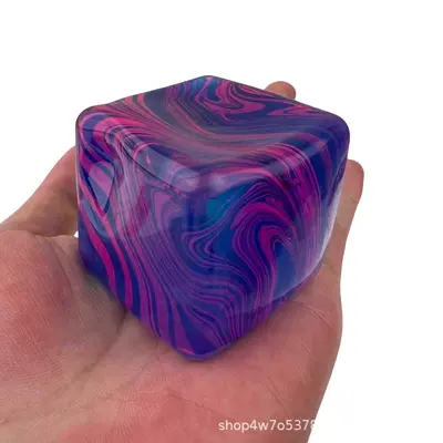 Sınır Ötesi Needoh Aynı Modeli Mermer Desen Buz Küpü Stres Giderici Oyuncak Küp Blok Malt Şeker Squeeze Fidget Oyuncak Fabrikası - 8