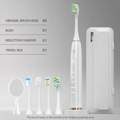 V6 sonic electric toothbrush with soft bristles and long battery life - 9