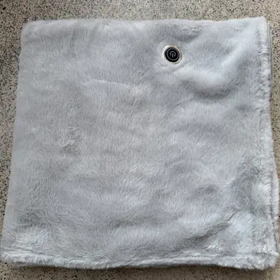 Rabbit Fur Electric Heated Shawl, Smart Heated Wrap - 9