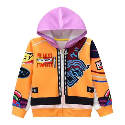 K-POP:2 bedruckte Mädchen-Kapuzenjacke mit Reißverschluss, Modell 36331