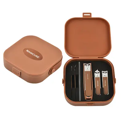 Neuer 6-teiliger Koffer-Nagelschere-Set, 8-teiliges Maniküre-Werkzeug-Set mit Ohrlöffel, tragbare Nagelschere Großhandel