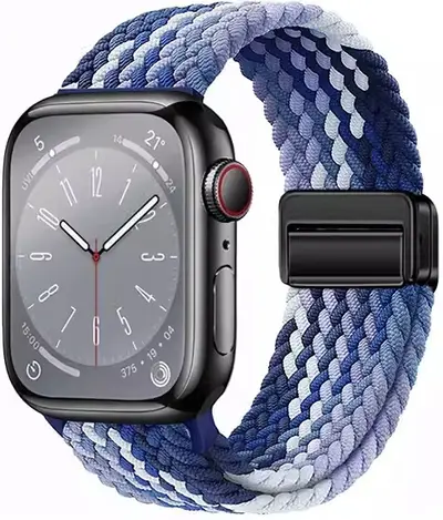 Woven Nylon Magnetic Buckle Strap for Apple Watch S10, 20/22 mm - 13