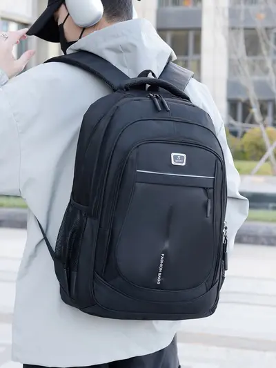 Men's Minimalist Laptop Backpack for Business Trips and Travel