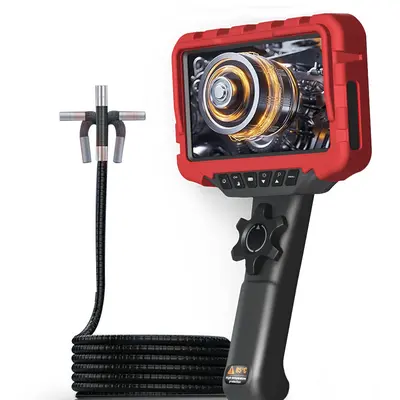 Industrial endoscope, 360° rotatable, HD, 120° lens, 7 inch display