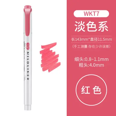 Zebra WKT7 Highlighter Set, Pastel Colors - 10