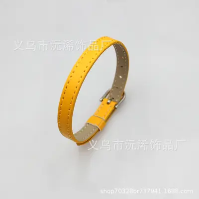 8 MM Kunstleder Armband PU Leder Armband DIY personalisiertes Handgelenkband Armband tragbarer Buchstabe Öltropfen Schmuck Zubehör - 11