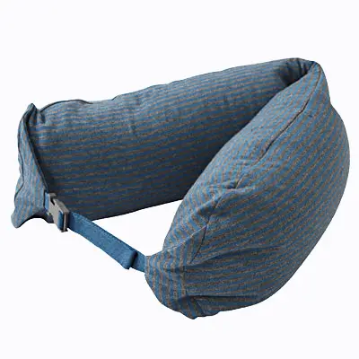 Muji U-shaped neck support pillow for travel and napping
