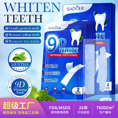 SADOER Ferahlatıcı Diş Beyazlatma Bandı 7 Poşet 7 g Kutu