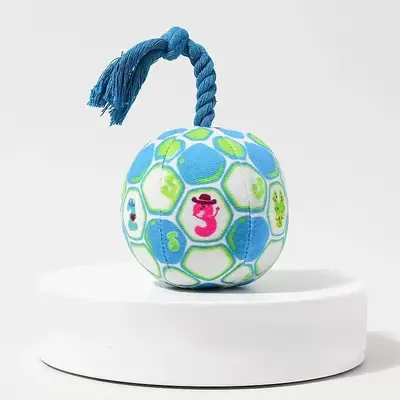 Plush Ball Dog Toy, Chew-Resistant, Squeaky - 7