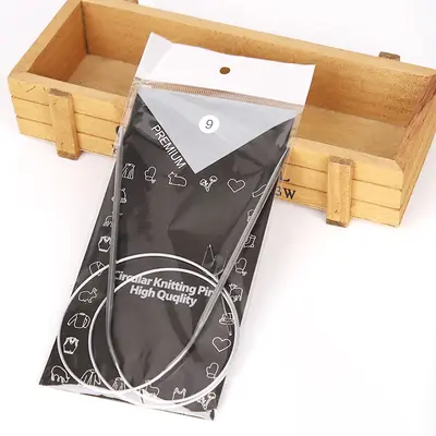 Stainless Steel Circular Knitting Needle Set - 10