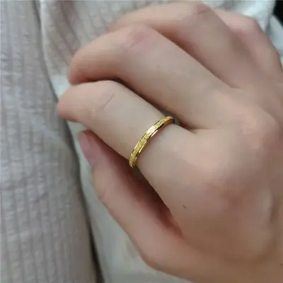 不掉色时尚轻奢钛钢满钻戒指女ins小众网红爆款简约细戒指环尾戒 - 11