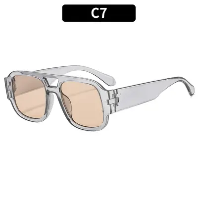 Men's and Women's Classic Double-Bridge Sunglasses, UV Protection, Driving - 12