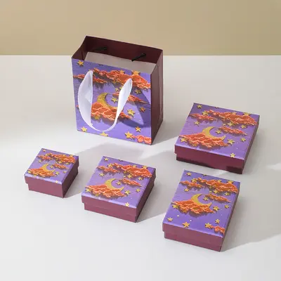Taze 3D Görsel Üç Boyutlu Aksesuar Ambalaj Kutusu Küpe Yüzük Kolye Bileklik Takı Ambalaj Hediye Kutusu - 8