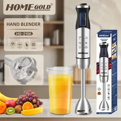 Ev Kullanımı Paslanmaz Çelik Bıçaklı Elektrikli Çok Fonksiyonlu Blender Meyve Suyu Sıkacağı Bebek Maması Hazırlama Cihazı Çok Amaçlı El Tipi Mutfak Robotu - 10
