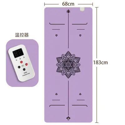 Grafen ısıtmalı yoga matı, elektrikli, kaymaz - 9