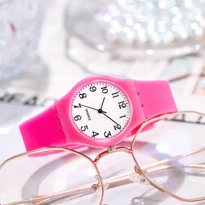 Öğrenci çocuk saati silikon kuvars saat moda izle kadın sınır ötesi e-ticaret tedarik izle üreticisi toptan