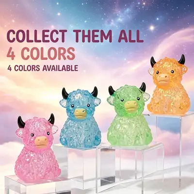 Glitter Highland Cow Squishy Stress Toy, Slow Rebound
