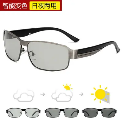 2024 Men's Polarized Photochromic Metal Frame Sunglasses - 11