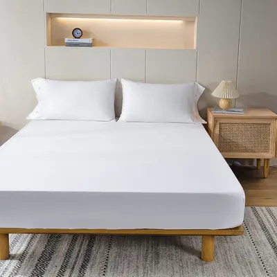 Beyaz gömme çarşaf tek parça çarşaf yatak örtüsü Simmons kaymaz koruyucu kapak otel yatak örtüsü tozluk 1.8m