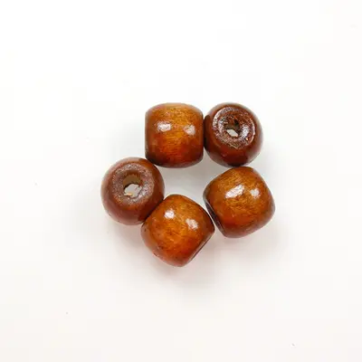 Maple Wood Large Hole Loose Beads for DIY Handmade Jewelry - 7